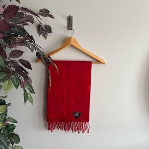 Givenchy Vibrant Red Wool Scarf